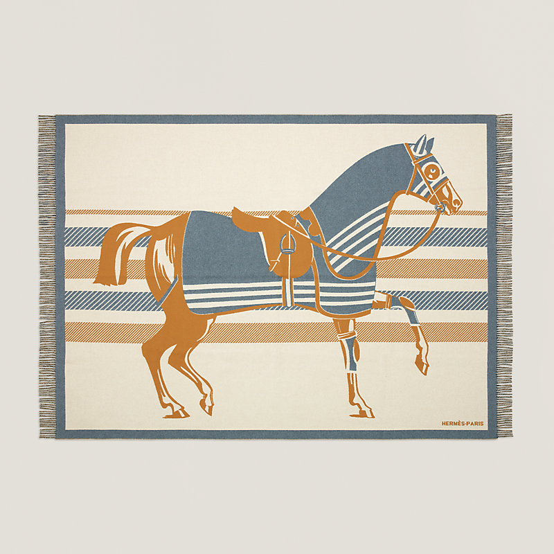 Cheval a la Couverture blanket | Hermès Canada